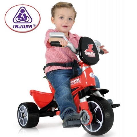 INJUSA Rowerek Trójkołowy SPORT Czerwony + Daszek