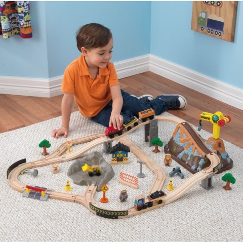 KidKraft Kolejka drewniana Tory pociąg