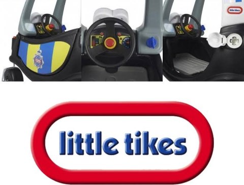 Little Tikes Jeździk Patrol Policji Samochód Cozy Coupe Radiowóz