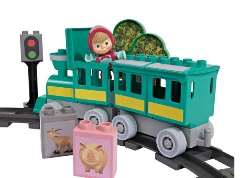 BIG Klocki Play Bloxx Masza i Niedzw Zest Kolejowy