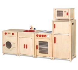 VIGA Drewniany Ogromny Zestaw Kuchenny Natural Certyfikat FSC