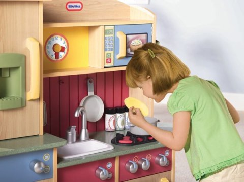 LT Kuchnia Drewniana z Akcesoriami Pralka