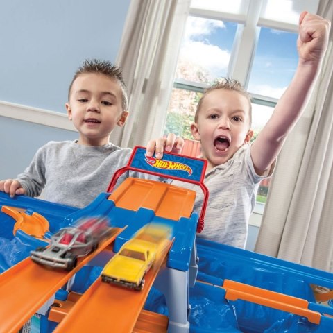 Step 2 Hot Wheels tor samochodowy Trasa kanion z blatem kolejka