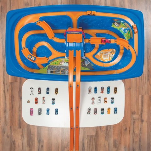 Step 2 Hot Wheels tor samochodowy Trasa kanion z blatem kolejka