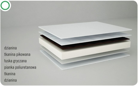 DANPOL Materac GRYKA-PIANKA " GRYKO-SEN PLUS " 160x80x10 T18DSL