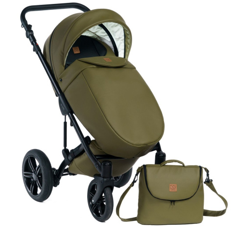 MAX 500 3w1 Dada Prams wózek dziecięcy z fotelikiem Kite 0-13kg - Olive