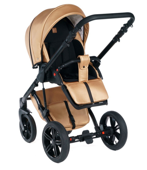 MAX 500 3w1 Dada Prams wózek dziecięcy z fotelikiem Kite 0-13kg - Golden Rose