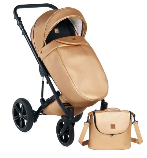 MAX 500 3w1 Dada Prams wózek dziecięcy z fotelikiem Kite 0-13kg - Golden Rose