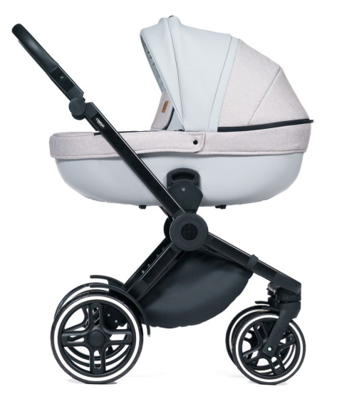 COMPASS 3w1 Dada Prams wózek dziecięcy z fotelikiem Kite 0-13kg - Light Grey