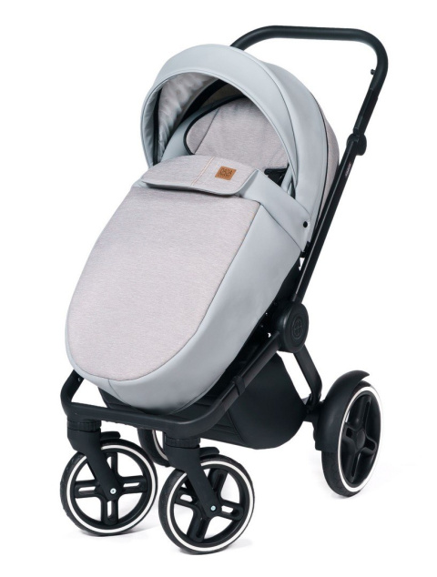 COMPASS 3w1 Dada Prams wózek dziecięcy z fotelikiem Kite 0-13kg - Light Grey