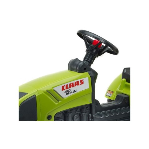 FALK Traktor Claas Zielony na Pedały z Przyczepą + Klakson od 2 Lat.