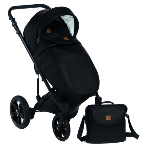 MAX 500 2w1 Dada Prams wózek dziecięcy - Pure Black