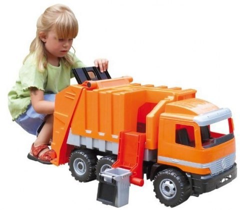 Duża Śmieciarka Mercedes LENA Pomarańczowa 02026