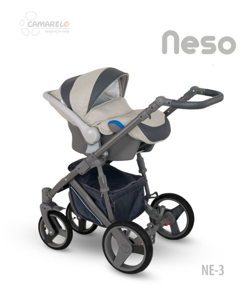 NESO Camarelo 3w1 wózek wielofunkcyjny z fotelikiem KITE 0-13kg Polski Produkt - NE-3