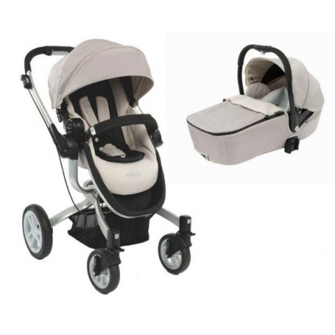 Graco Symbio 2w1 DRIVE głeboko-spacerowy z przekładaną rączka biscuit