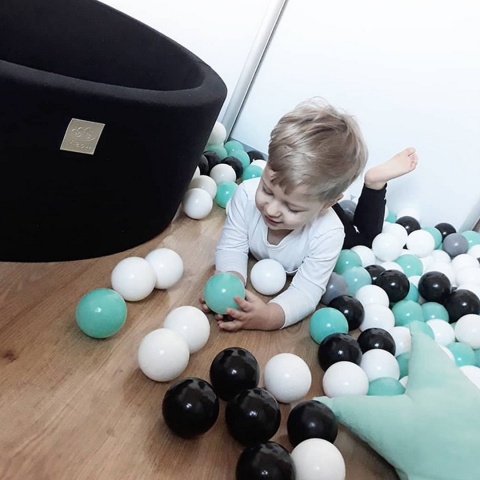 Suchy Basen Meowbaby + 200 piłeczek do wyboru 90x30x2cm - black