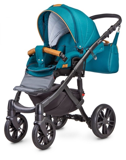 FRONTERA 2w1 Camini wózek dziecięcy Polski Produkt - kolor Dark Turqoise