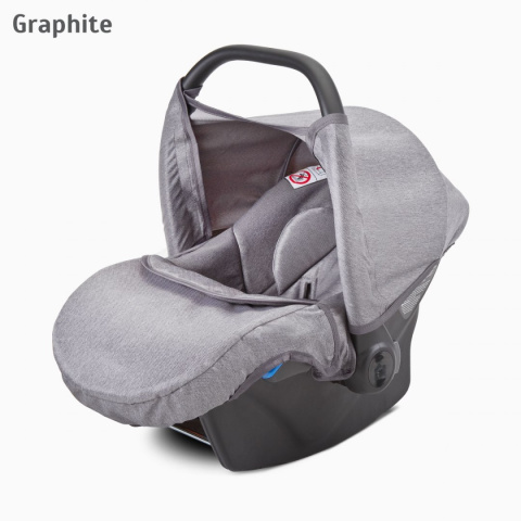 FRONTERA 3w1 Camini wózek dziecięcy z fotelikiem Musca 0m+ Polski Produkt - kolor Graphite