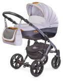 FRONTERA 3w1 Camini wózek dziecięcy z fotelikiem Musca 0m+ Polski Produkt - kolor Grey