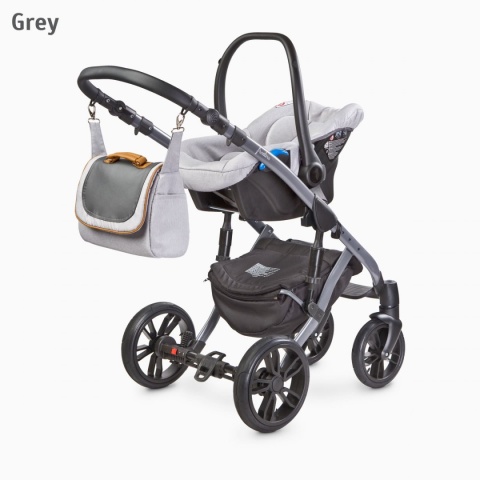 FRONTERA 3w1 Camini wózek dziecięcy z fotelikiem Musca 0m+ Polski Produkt - kolor Grey