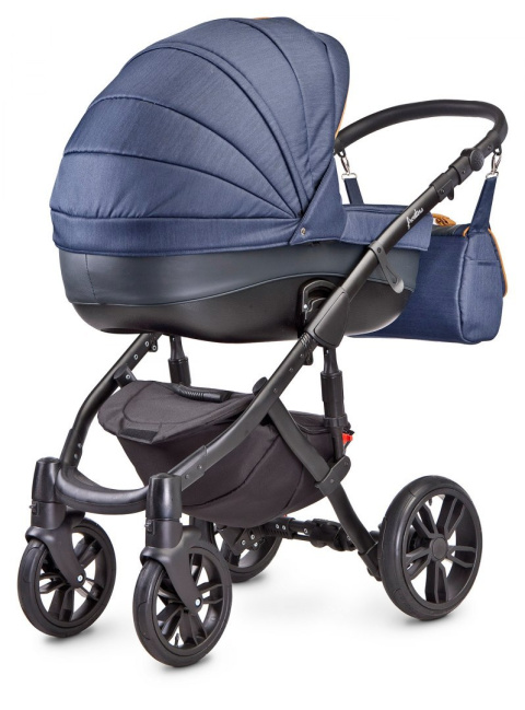 FRONTERA 3w1 Camini wózek dziecięcy z fotelikiem Musca 0m+ Polski Produkt - kolor Navy