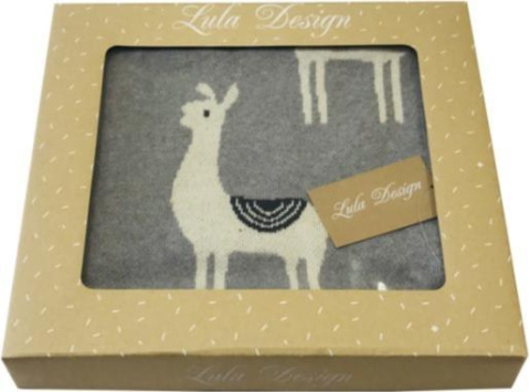 Lula Design Bawełniany kocyk niemowlęcy 80 cm x 100 cm KLD-105 ROBOT