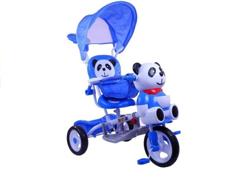 LeanToys Rower Trójkołowy Panda Niebieski
