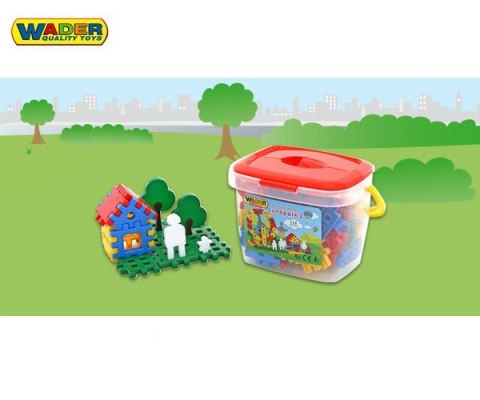 Klocki Wafle Konstrukcyjne Wesołe Miasteczko (118el.)