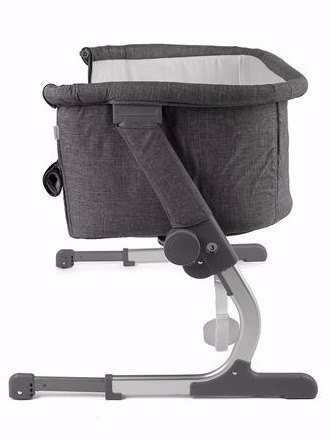 UNO KinderKraft łóżeczko dostawne, spanie z dzieckiem 0m+ - Grey