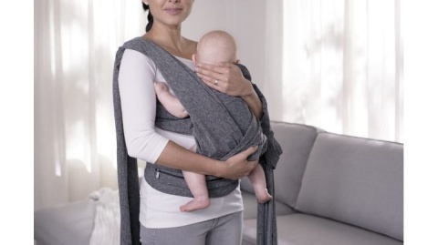 Chicco Boppy ComfyFit Nosidełko dla dziecka 0m+ do 15kg jak chusta - Grey
