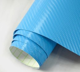 Folia rolka carbon 4D błękitna 1,52x30m