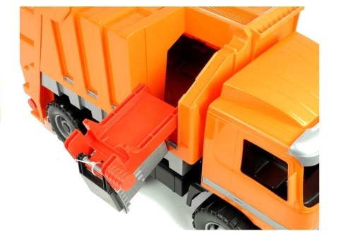 Duża Śmieciarka Mercedes LENA Pomarańczowa 02026