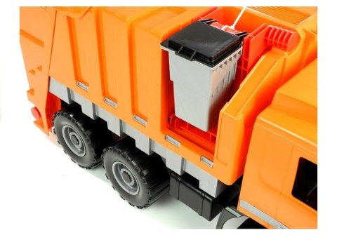 Duża Śmieciarka Mercedes LENA Pomarańczowa 02026