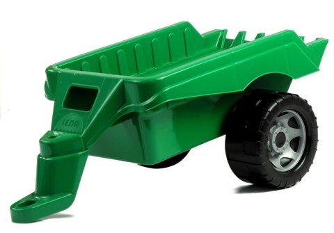 Traktor LENA z Przyczepą Zielony 90CM DO 100KG