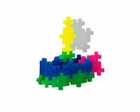 Plus-Plus, Mini Neon - 35 szt. Saszetka Pomarańczowa