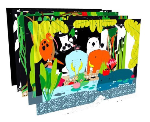 Teatrzyk 3D ' Zwierzęta '