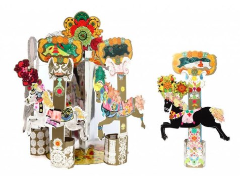 Zestaw ' Karuzela z końmi '