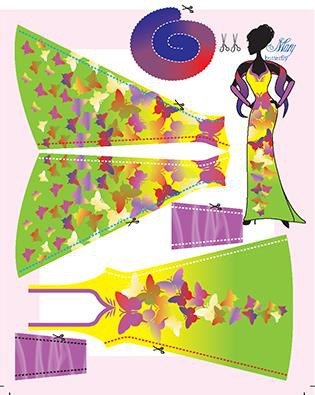 Strój ' Mary Butterfly '