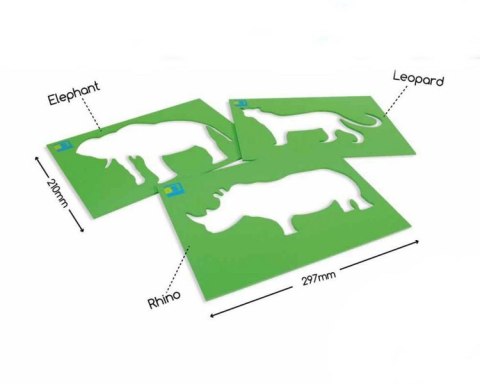 BS Toys, Szablony zwierząt+kreda