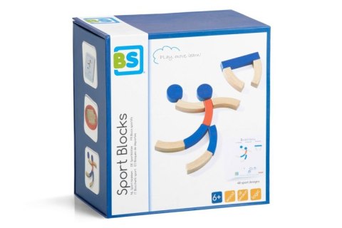BS Toys, Układanka logiczna drewniana z kartami sport