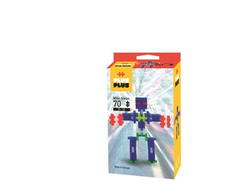 Plus-Plus, Mini Neon - 70 szt. - Robot