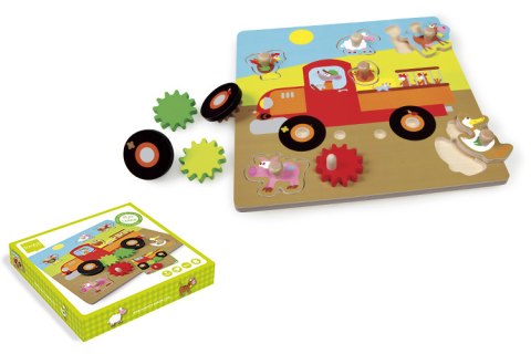 Scratch, Puzzle z uchwytem Samochód Farma