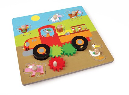 Scratch, Puzzle z uchwytem Samochód Farma