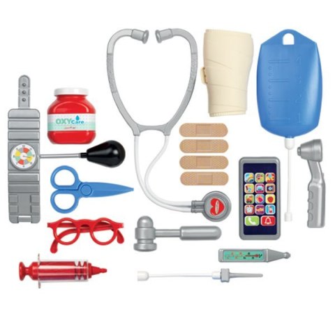 Ecoiffier Walizka lekarza z pełnym wyposażeniem 17 akcesoriów