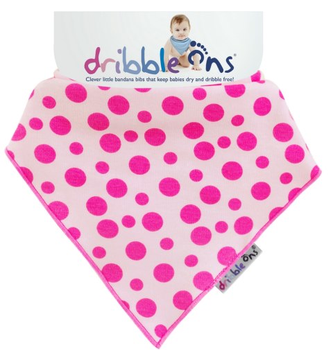 Dribble Ons Designer Pink Spot