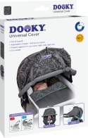 Osłonka do wózka i fotelika Dooky Design Grey Leaves