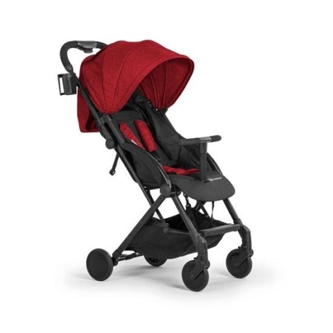 PILOT KinderKraft lekka i kompaktowa spacerówka, wózek spacerowy 5,2kg red