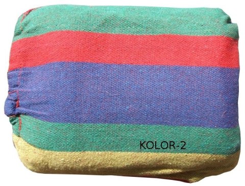 Hamak bez listwy 100x236 niebiesko-zielone pasy