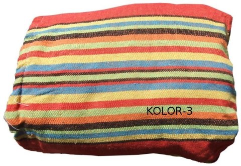 Hamak bez listwy 100x236 niebiesko-zielone pasy