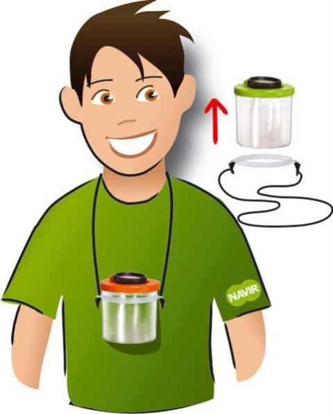 Navir, Pojemnik z zawieszką